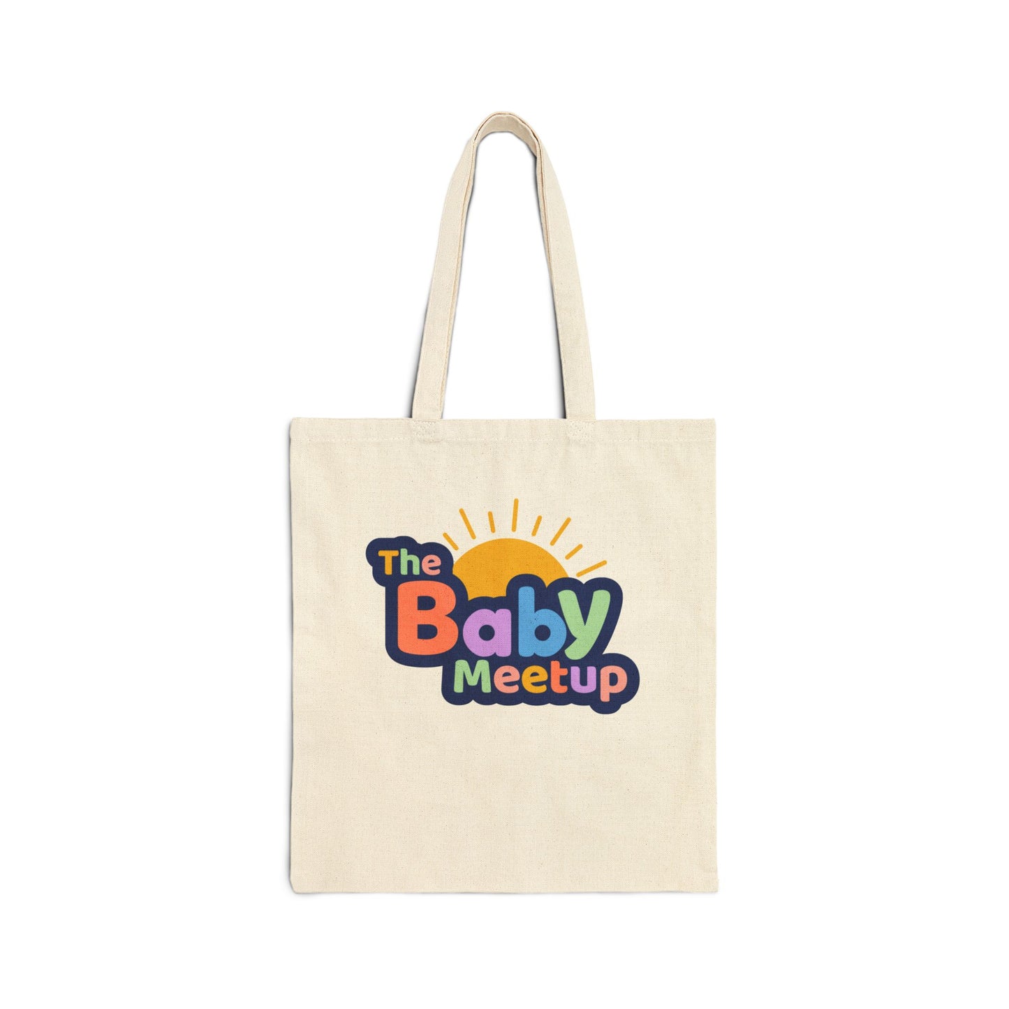 The Baby Meetup Cotton Canvas Tote Bag - Perfect for Parenting Events and Baby Showers